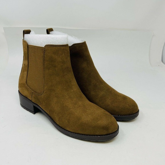 New Style & Co Womans Gladyyf Ankle Booties Size 7M Brown Vegan NIB - Picture 3 of 8